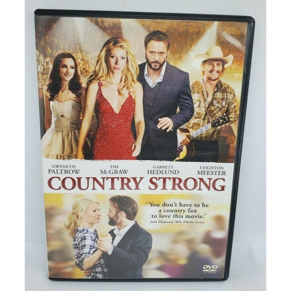 Country Strong DVD Gwyneth Paltrow Tim McGraw Garrett Hedlund Leighton Meester
